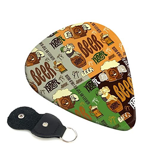 Ensemble de 6 médiators de guitare à bière pour guitare acoustique, guitare électrique, basse, ukulélé – fin, moyen et… - Les Beatles, Paul McCartney, John Lennon, RIngo Starr, George Harrison Ensemble de 6 médiators de guitare à bière pour guitare acoustique, guitare électrique, basse, ukulélé - fin, moyen et…