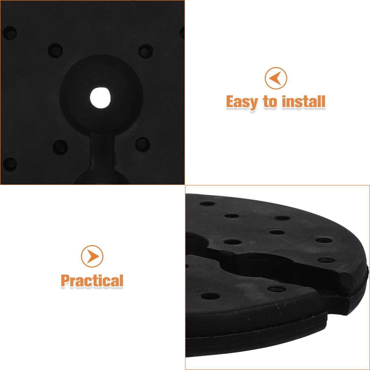 POPETPOP Heavy Duty Plastic Lamp Base Weight Sturdy Table and Floor Lamp Chassis Counterweight for Stability Corrosion Resistant Accessory