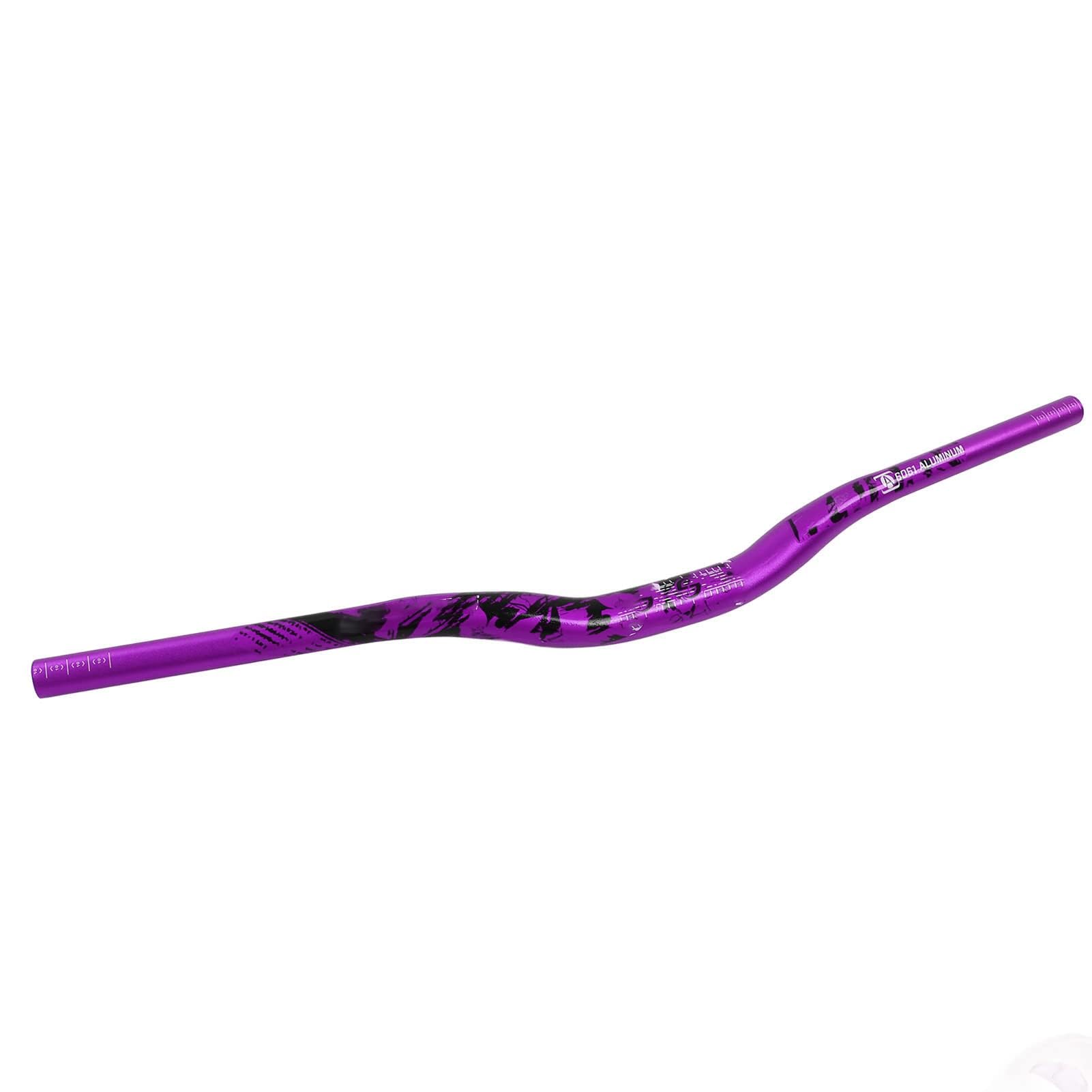 Agatige MTB Mountain Bike Bicicletta Manubrio Extra Lungo Lega di Alluminio 31.8x720mm 700mm Riser Bar(Viola)