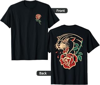 Panther Rose Traditional Tattoo Artist Tattoo Ink Old School T-Shirt