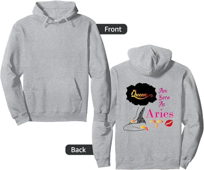 Aries Zodiac Sign Astrology Aries Girl Pullover Hoodie