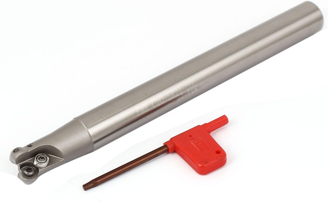 Aexit Round Indexable End Mills End Mill Holder EMR C20-5R21-200-2T CNC Mill for Corner Rounding End Mills RPMW 1003MO