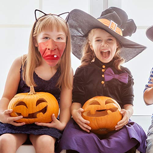 Vosarea 3 PeÃ§as MÃ¡scara Meia Face de Halloween MÃ¡scara de LÃ¡tex de Halloween Assustador MÃ¡scara