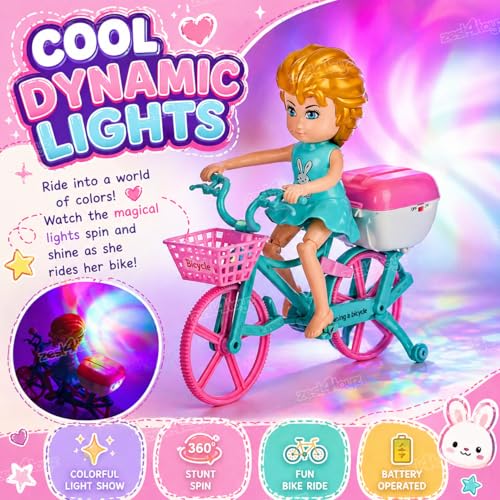 Image of Zest 4 Toyz Musical Toys for Kids Toys with Light & Sound Toys 360 Stunt Rotate Cycle Toy Crawling Baby Toy Birthday Gift for Kids Boys and Girls 12 Months+ (Random Color)