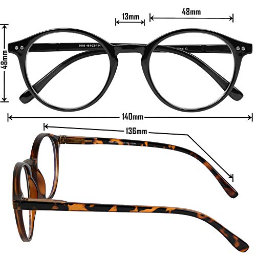 Image of Yogo Vision Blue Light Blocking Glasses Men Women Computer Anti Eyestrain Glasses Round Frame Blue Light Blocker Eyeglasses