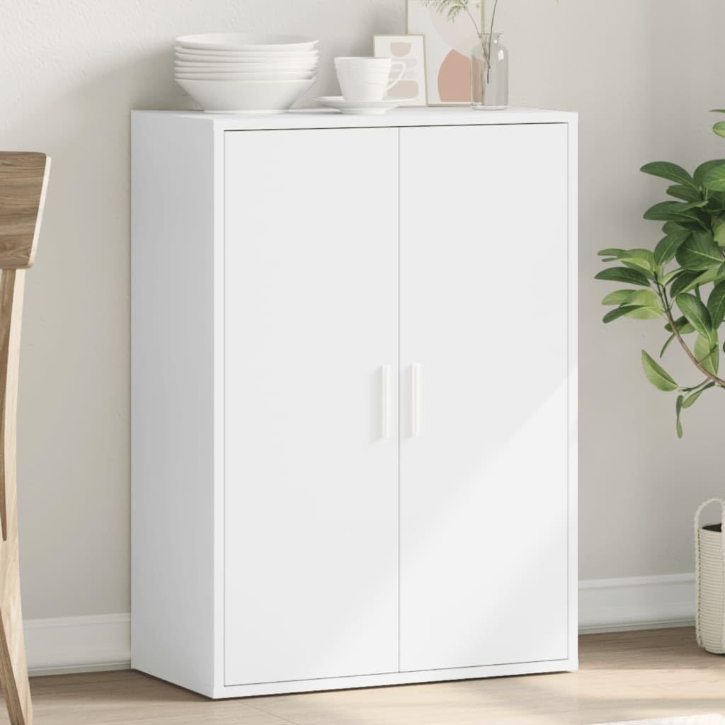Aparador blanco elegante para organizar el salón y el comedor moderno