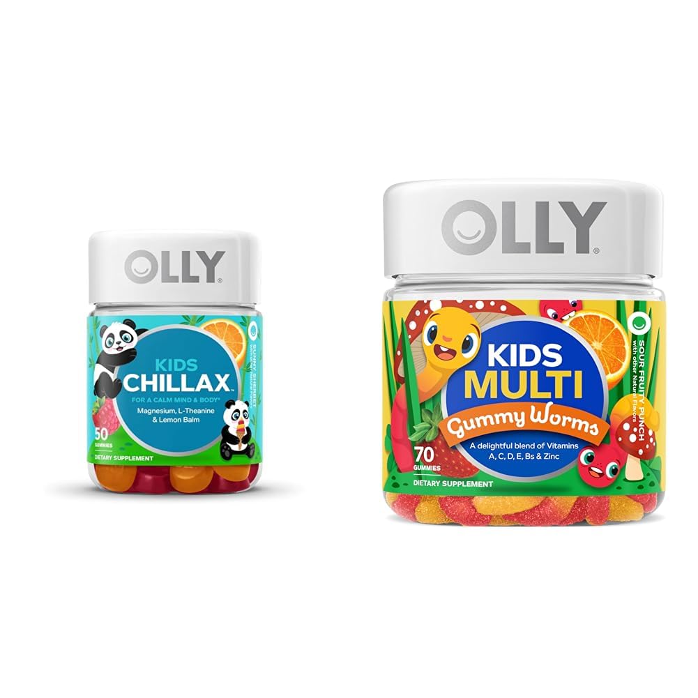 Amazon.com: OLLY Kids Chillax, Magnesium Gummies Plus L-Theanine