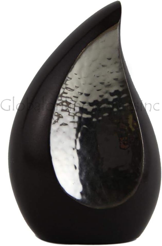 Mini Teardrop Memorial Keepsake Urns for Ashes UK, Brass Cremation Urns