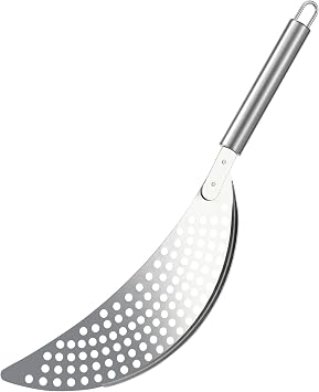 Stainless Steel Held Pot Strainer, Pasta Strainer with handle, Insert Pan Drainers for Spaghetti Fry Noodles Fruit Vegetable Kitchen Pots Pans366.5cm/14.172.55inch