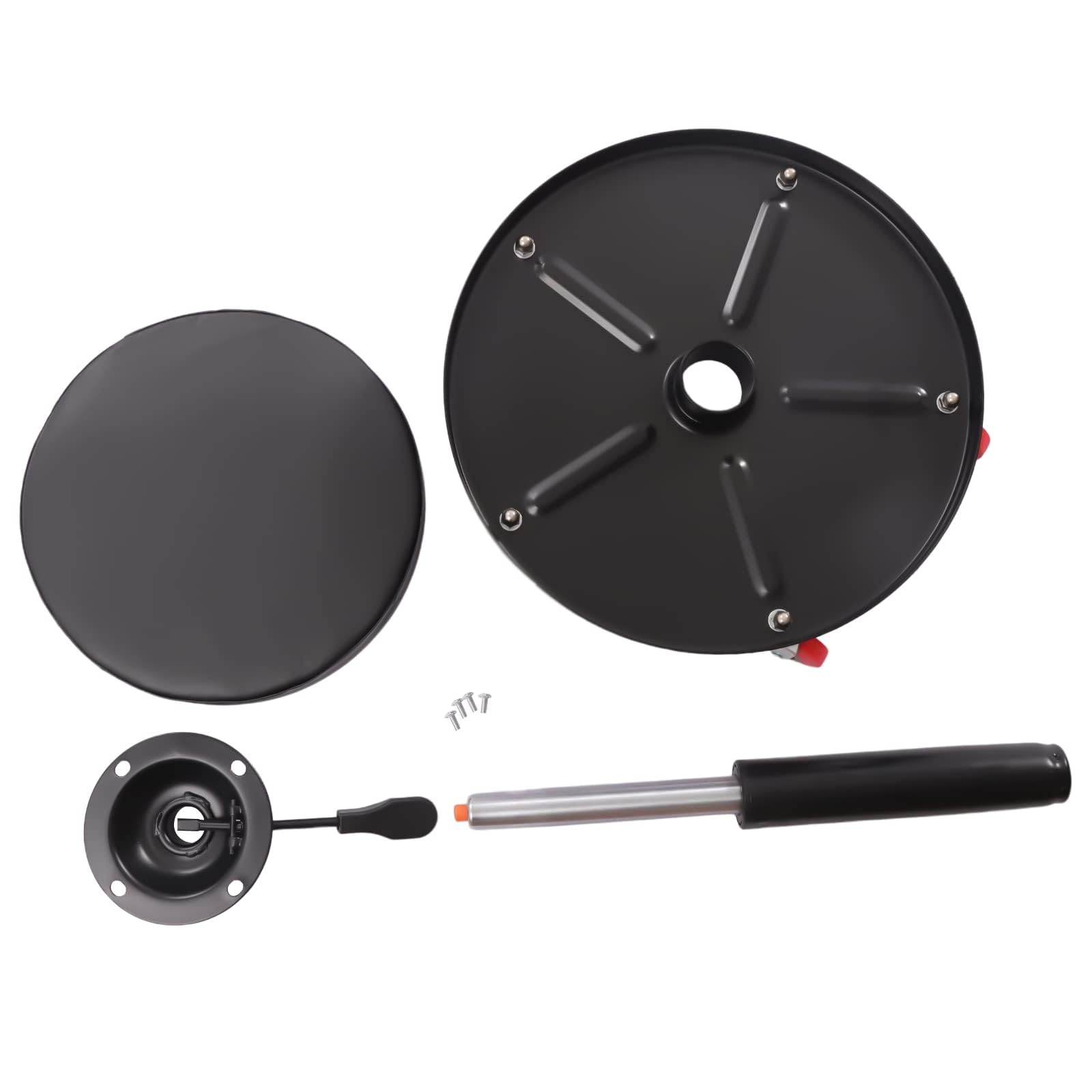 Sgabello da officina, girevole regolabile, per officina, officina, altezza regolabile, con 5 ruote