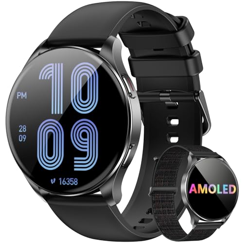 Blackview Montre Connectée Femme Homme, Smartwatch Écran AMOLED 1.43