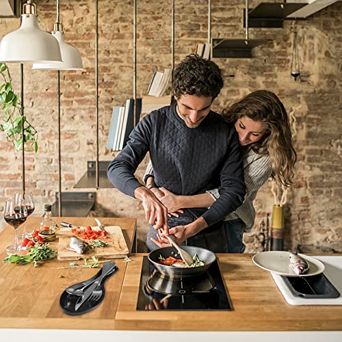 Y7Y7 2Pcs Spoon Rest For Kitchen Counter, Spoon Holder For Stove Top, Black Spoon Rest For Stove Top, Large Size, Dishwasher Safe,Breakage-Proof, 20Years Of Service Life  #TOP4