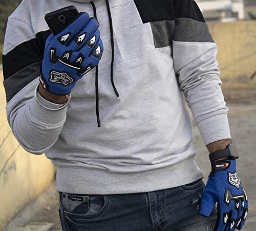 Image of MAJIK Anti-Slip Hand Glove for Bicycle Riding for Men (Black)
