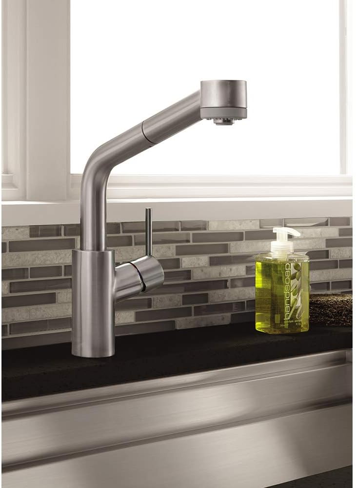 Blасk Frіdау - 50% оƒƒ hansgrohe Talis S Premium Kitchen Faucet 1-Handle 13-inch Tall Pull Down Sprayer Wide Reach in Stainless Steel Optic, 04247800