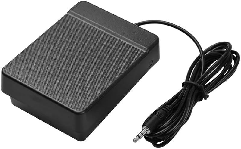 Universal Sustain Pedal with 3.5mm/6.35mm Interface – Silent Footswitch for Electronic Keyboard, Digital Piano & Portable Roll-Up Instruments(1)