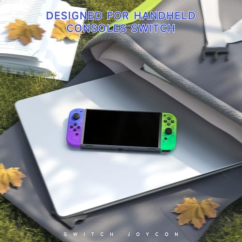 Controllers Compatible with Nintendo Switch, Wireless Replacement Switch Controllers, Left and Right Switch Gamepad Support Dual Vibration/Wake-up/Motion Control. (blue and green) — view 6