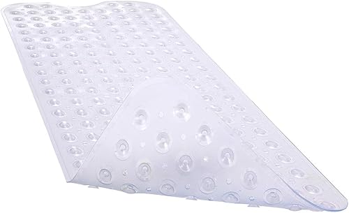 Miniatura 1 de Tapete para tina y regadera THETIS lavable en lavadora antibacterial antiderrapante con tazas de succión 40 x 16 pulgadas