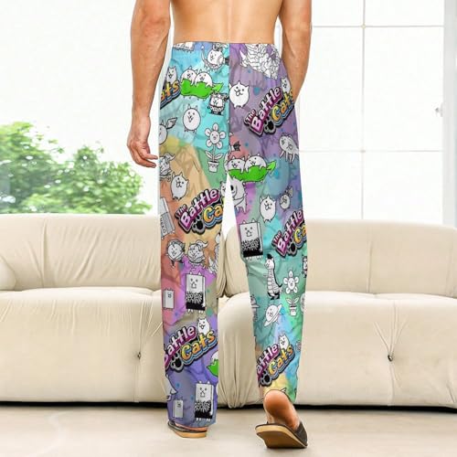 Battle-Cats Men's And Women's Cute, Stylish, And Comfortable Home Pajama Pants2