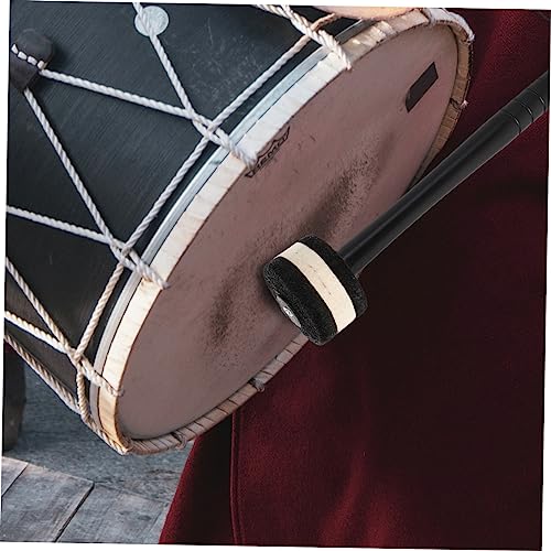 Par de baquetas para bombo con maza de fieltro ligera accesorio de instrumento de percusión para bandas de marcha miniatura 7