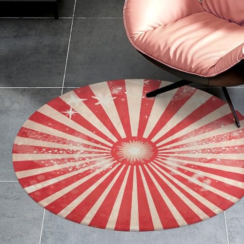 Alfombra de cocina lavable con rayas rojas para comedor 3