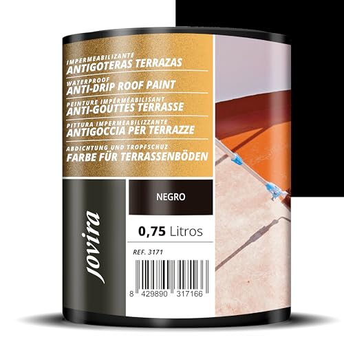 JOVIRA PINTURAS Impermeabilizante Antigoteras Terraza Caucho Elástica de terrazas evita filtraciones