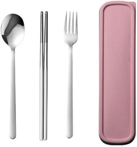 Amazon トリオセット 箸 スプーン フォーク 3点セット 18 8ステンレス鋼製 オシャレ 高級感 小麦ケース付き 韓国食器 レーザー箸 携帯便利 通勤通学 弁当用食器セット 学生 大人用 原色 パウダーボックス 弁当用箸 カトラリー オンライン通販