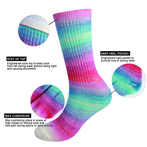 EnerWear 4 Pack Women's Merino Wool Outdoor Hiking Trail Crew Sock2