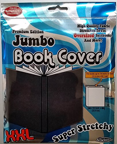 Its Academic Premium Edition Super Stretch Book Cover: Black - Fits 10 X 15 Textbooks Guaranteed!