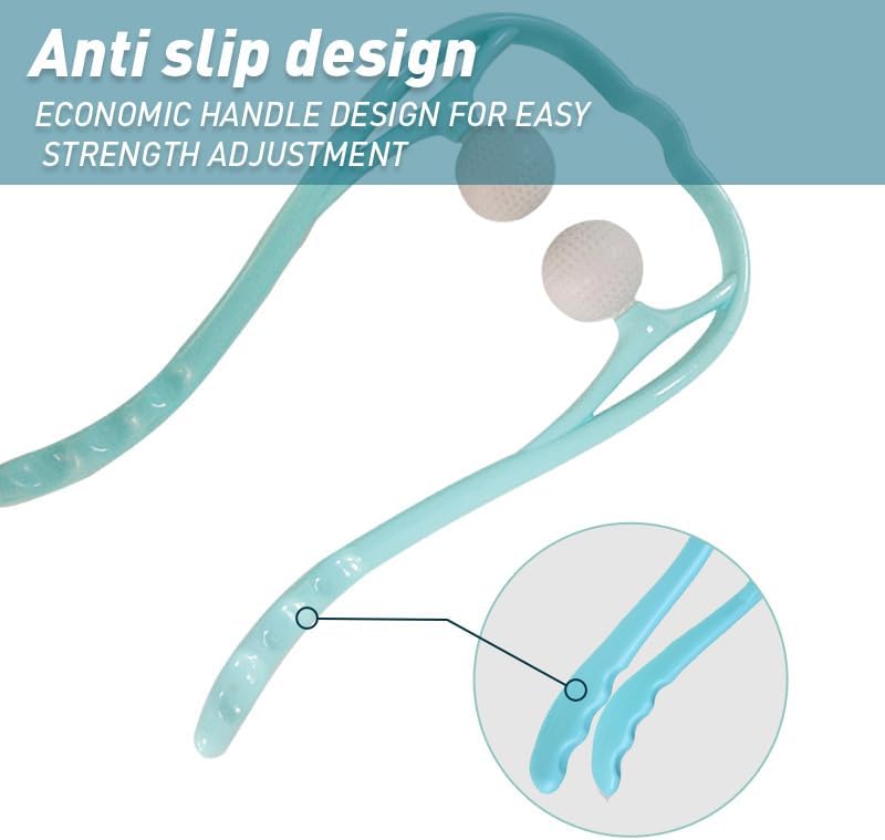 Miniatura 2 de Masajeador Shiatsu ajustable para cuello y hombros  Masajeador manual de punto de activación de tejido profundo, ligero y ergonómico para relajación