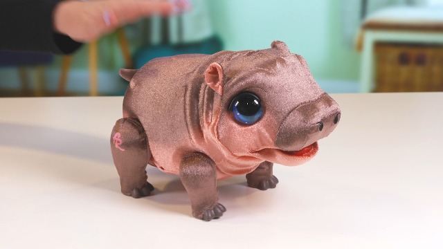 Amazon.com: FurReal Sally The Silly Hippo, 9 Inch Interactive