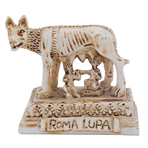 Image of Roman Wolf Fish Tank Decorations Ancient Rome Reptile Turtle Lizard Spider Tanks Terrarium Building Decor Ornament Pet