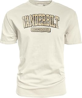 Blue 84 NCAA Officially Licensed T-Shirt Ivory Dyed Ringspun Vintage 