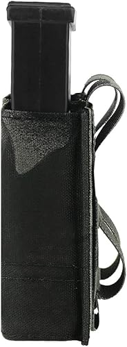 Miniatura 3 de KRYDEX Funda para cargador de pistola simpledoble, funda de nailon para cargador de 9mm con inserto de funda de cargador de liberación rápida
