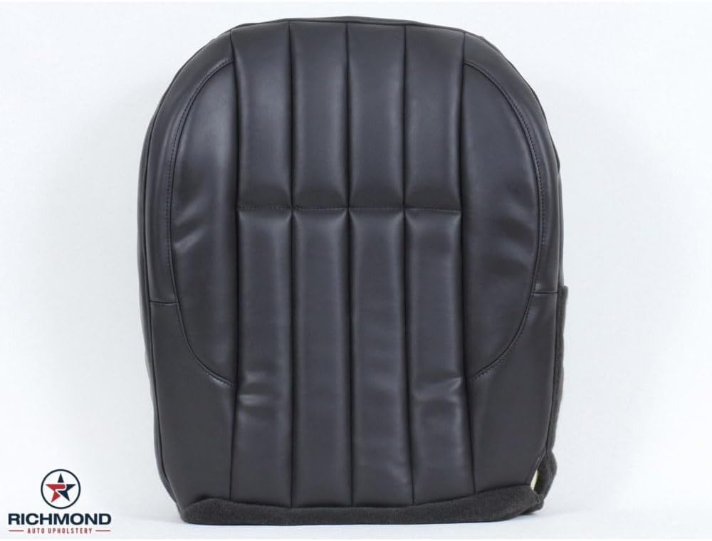 Richmond Auto Upholstery - Driver Side Bottom Compatible with 1999-2000 Jeep Grand Cherokee Limited Synthetic Leather Seat Cover, Dark Gray