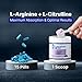 L-Arginine PRO | 5,500mg L-Arginine Plus L-Citrulline 1,100mg Grape Powder Drink Mix Supplement for Increased Nitric Oxide Production