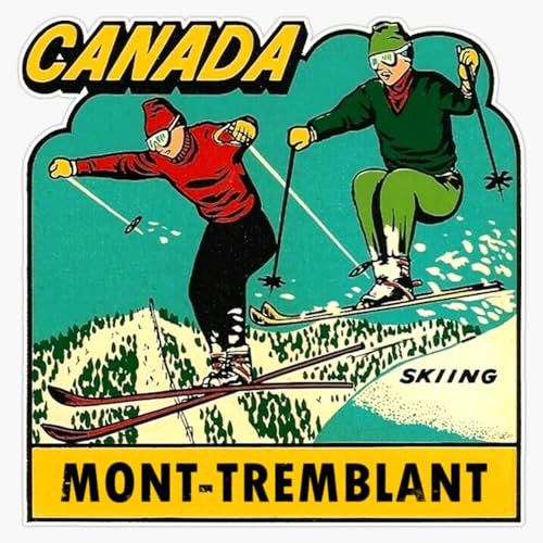 Mont-Tremblant Quebec Skiing Vintage Decal Sticker 5