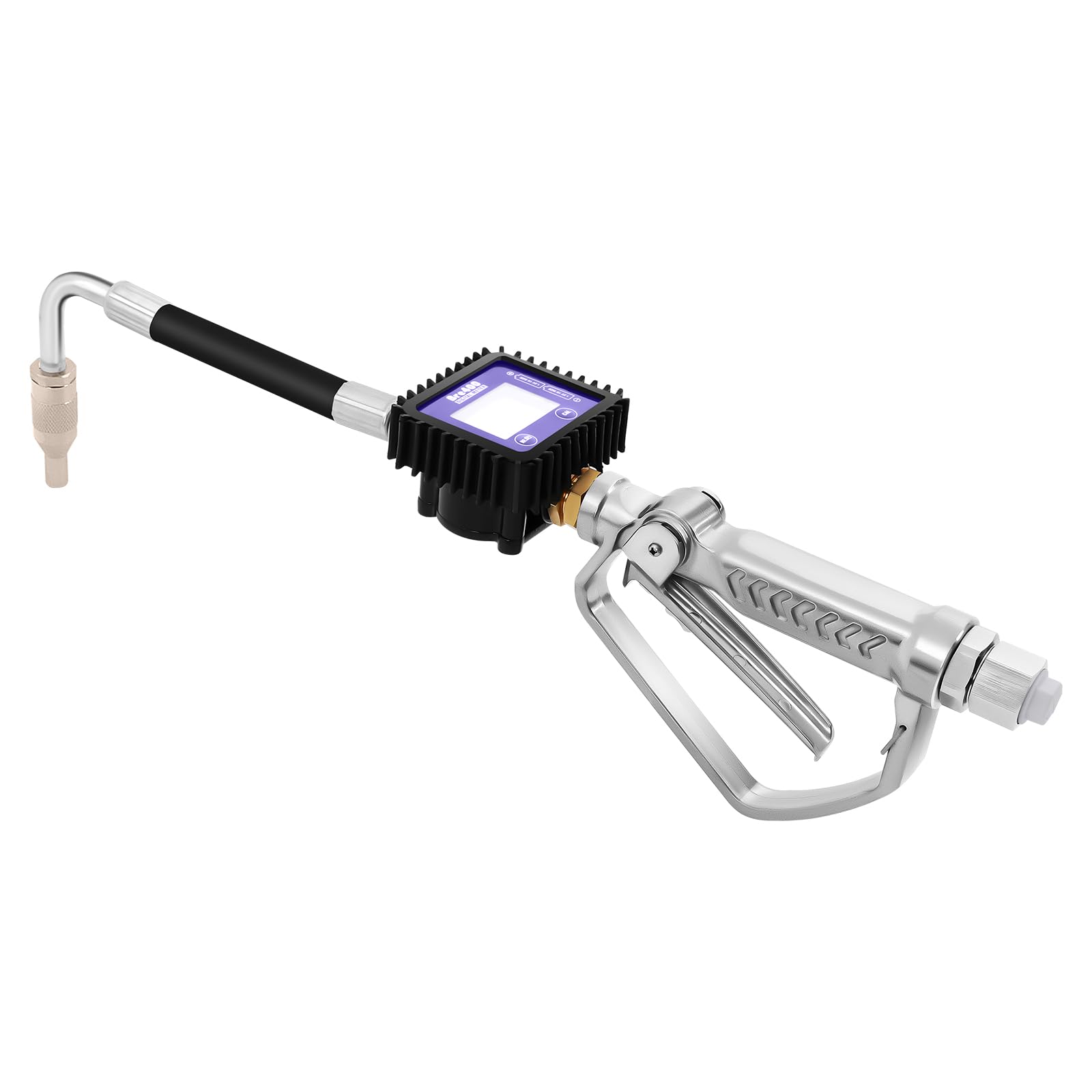 JLYNOWPT Electronic Oil Gauge Gun, Digital Oil Control Valve Meter Nozzle with 1/2