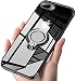 Produktbild kadixini iPhone 7plus / iPhone 8 Plus Hülle Soft Silikon Hülle Ultra Dünn TPU Bumper Case 360 Grad Ring Stand Magnetische Autohalterung Schutzhülle für Transparent Anti-Fingerabdruck Anti-Kratzer