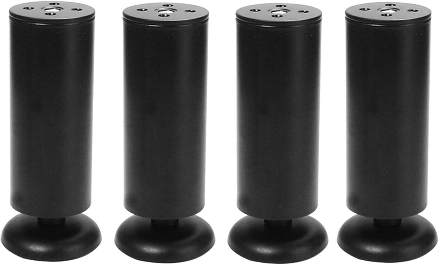 Rhllvj Black Metal Adjustable Furniture Feet Sofa Support Legs Tv Cabinet Coffee Table Support Legs Bathroom Table Legs(,150Mm (5.90In))