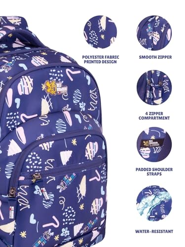 Image of Zilo Sweet Treats 34L School Backpack - Ice Cream & Candy Fun Edition for Kids (Girls & Boys)