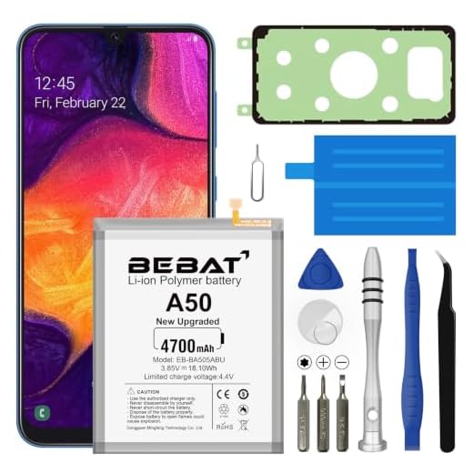 BEBAT Replacement Battery for Samsung Galaxy A20/A30/ A50,5000mAh High Capacity 0 Cycle Lithium Polymer Battery for Samsung Galaxy A50 A505F /A30 SM-A305 /A20 A205FN A202F /A30s SM-A307 with Tool Kits