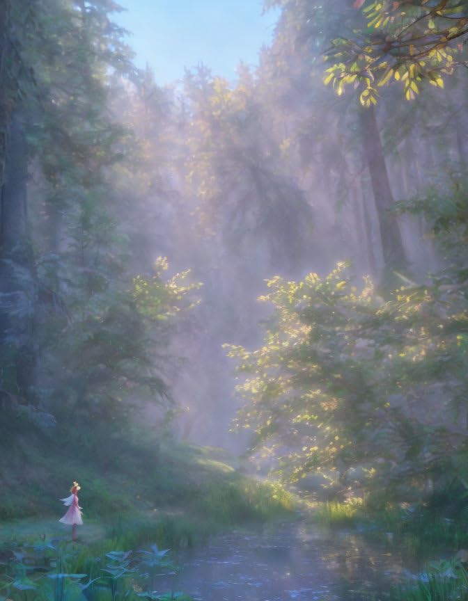 Poster enfant forêt SERENDIPITP 58x90 cm toile sans cadre