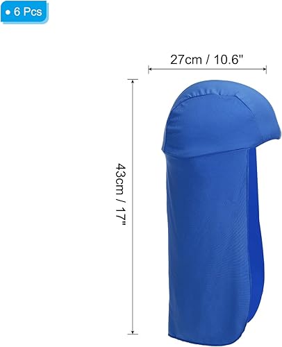 Miniatura 2 de PATIKIL Parasol para sombrero duro, paquete de 6 gorras refrescantes de calavera de secado rápido, gorras elásticas para hombres y mujeres, color
