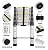 LIQNGWNG Extendable Ladder Telescoping Ladder with Detachable Hooks 6M/5M/4M/3.0M/2M/1M, Aluminum Extension Telesladders for Loft Rv Attic Outdoor Work, Load 150Kg/5.5M/18Ft