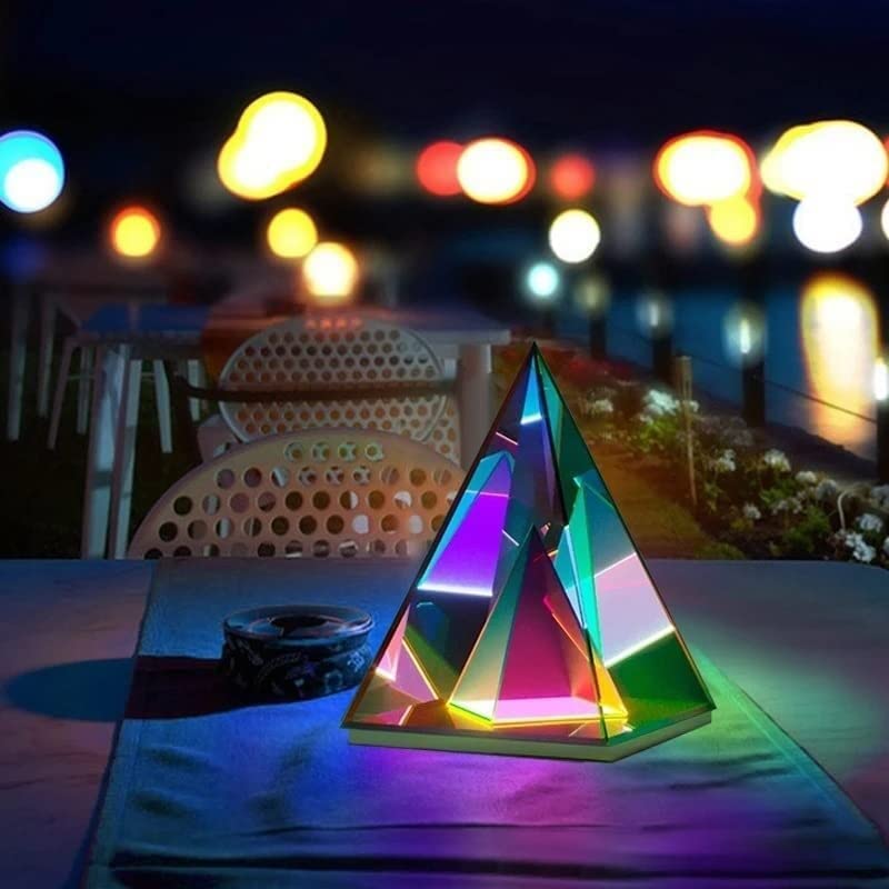 Veilleuse creative triangle en acrylique, le cadeau décoratif idéal pour la maison - 4