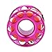 SPYMINNPOO Aluminum Spool Line, Anti Entangle Design, 360 Degree Rotation Connector for Double Ended Hook, 30M Length (Rose Red)