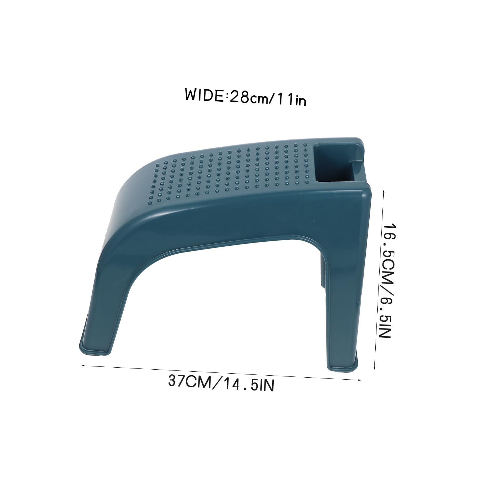 Tabouret de Soin des Pieds Vert en Plastique Antidérapant pour Maison et Salon, Support Pratique pour Pédicure et Fatigue