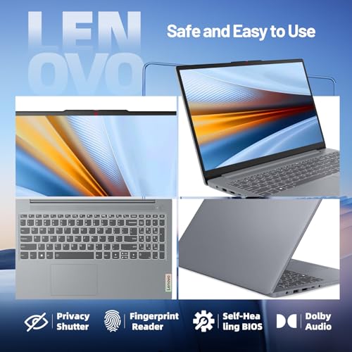 Lenovo IdeaPad Slim 3i Gen 8 Business Laptop, 15.6" FHD Touch Screen, Intel Core i7-1355U, 16GB LPDDR5, 1TB SSD, Windows 11 Home, Rapid Charge, Fingerprint, Full-Function USB-C, Arctic Grey - Image 6
