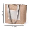 Sac toile de jute personnalisable - Cabas toile de jute avec votre Texte, Image, Logo… [ Sac de plage femme ] #4