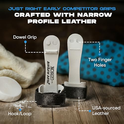 Image of Gibson Athletic Just Right Uneven Bar Gymanstic Leather Grips for Girls USA